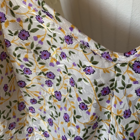 Vintage Silk slip floral dress - Picture 3 of 8